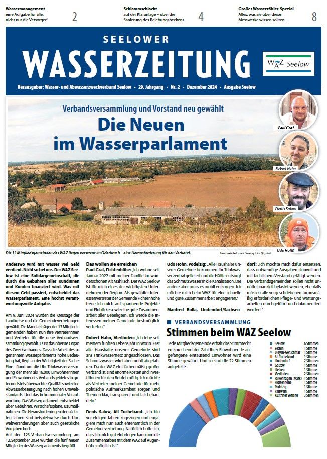 Seelower Wasserzeitung - Ausgabe Dez 2024